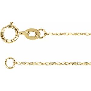 14K Yellow Gold Filled 1 mm Solid Rope 24" Chain - BN & CO JEWELRY