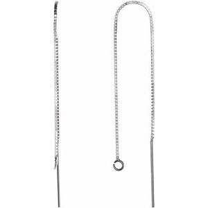 Sterling Silver Box Chain Ear Threader - BN & CO JEWELRY