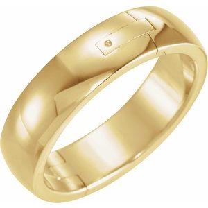 14K Yellow 8 mm CLIQÂ® Hinged Adjustable Band Size 10 - BN & CO JEWELRY