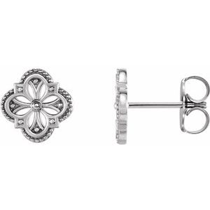 Sterling Silver Vintage-Inspired Clover Earrings - BN & CO JEWELRY