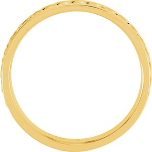 14K Yellow/White 6.75 mm Woven Band Size 12 - BN & CO JEWELRY