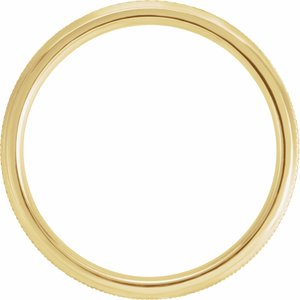 14K Yellow 5 mm Knurled Beveled-Edge Band Size 9 - BN & CO JEWELRY