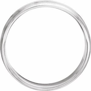 14K White 6 mm Grooved Band with Beadblast Finish Size 11 - BN & CO JEWELRY