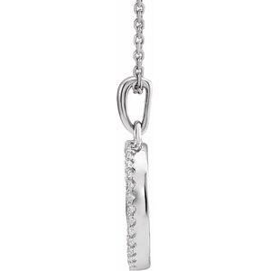 14K White 1/5 CTW Natural Diamond Tree of Life 16-18" Necklace - BN & CO JEWELRY