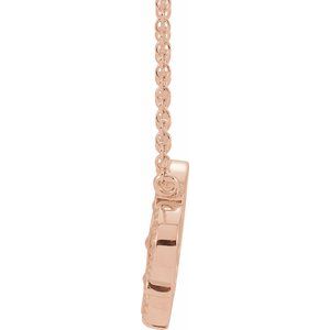 14K Rose Vintage-Inspired Clover 18" Necklace - BN & CO JEWELRY