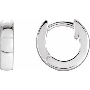 Sterling Silver 9.5 mm Huggie Earrings - BN & CO JEWELRY