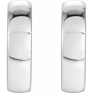 Sterling Silver 9.5 mm Huggie Earrings - BN & CO JEWELRY