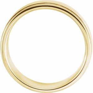 14K Yellow 6 mm Grooved Band Size 11.5 - BN & CO JEWELRY