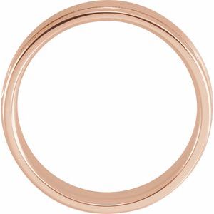 14K Rose 5 mm Grooved Band Size 9 - BN & CO JEWELRY
