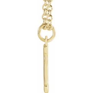 14K Yellow Initial I Dangle 18" Necklace - BN & CO JEWELRY