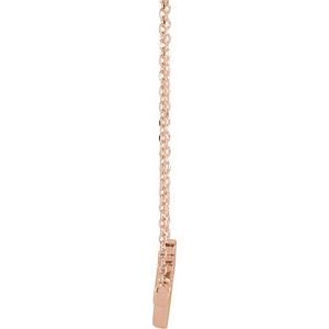 14K Rose Faith 16" Necklace - BN & CO JEWELRY