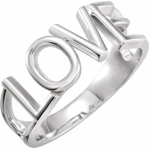 Sterling Silver Love Ring - BN & CO JEWELRY