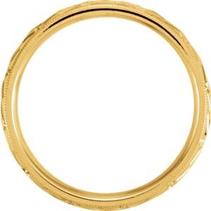 14K Yellow 6 mm Design Band Size 7.5 - BN & CO JEWELRY