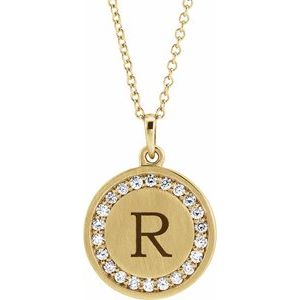 14K Yellow 1/5 CTW Diamond Engravable 16-18" Necklace - BN & CO JEWELRY