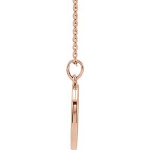 14K Rose 1/5 CTW Diamond Engravable 16-18" Necklace - BN & CO JEWELRY