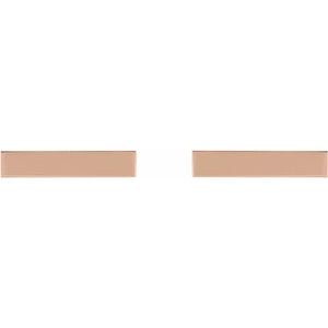 14K Rose Bar Earring - BN & CO JEWELRY