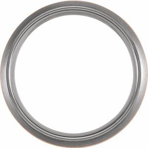 18K Rose Gold PVD Tungsten 8 mm Half Round Band Size 9 - BN & CO JEWELRY