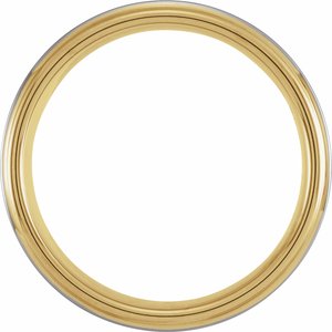 18K Yellow Gold PVD Tungsten 8 mm Flat Edge Band Size 9.5 - BN & CO JEWELRY
