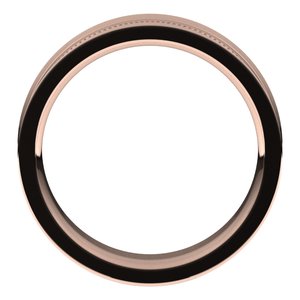 14K Rose 6 mm Milgrain Concave with Edge Band Size 10 - BN & CO JEWELRY