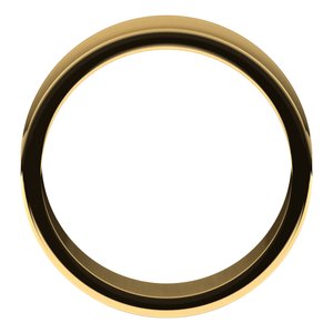 18K Yellow 7 mm Concave Light Band - BN & CO JEWELRY