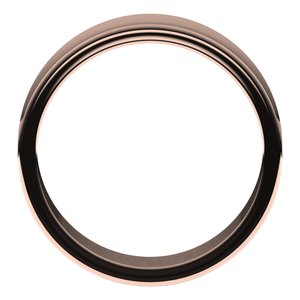 14K Rose 6 mm Concave Light Band Size 6.5 - BN & CO JEWELRY
