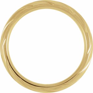 14K Yellow 6 mm Grooved Band Size 9 - BN & CO JEWELRY