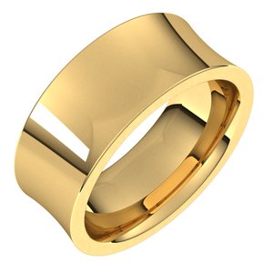 14K Yellow 8 mm Concave Comfort Fit Band Size 5.5 - BN & CO JEWELRY