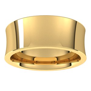 14K Yellow 8 mm Concave Comfort Fit Band Size 5.5 - BN & CO JEWELRY