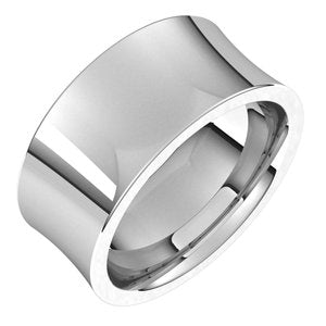 Platinum 9 mm Concave Comfort Fit Band Size 9 - BN & CO JEWELRY