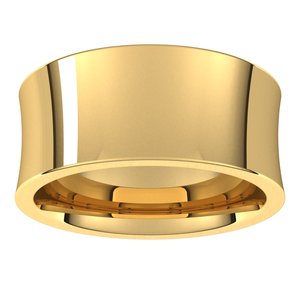 14K Yellow 9 mm Concave Comfort Fit Band Size 10 - BN & CO JEWELRY