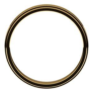 14K Yellow 4 mm Flat Edge Band Size 9 - BN & CO JEWELRY