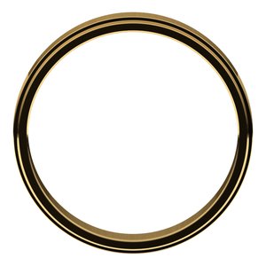 18K Yellow 4 mm Flat Edge Band Size 6 - BN & CO JEWELRY
