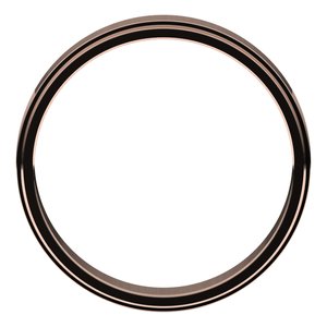 10K Rose 4 mm Flat Edge Band Size 11 - BN & CO JEWELRY