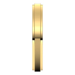 14K Yellow 3 mm Flat Edge Band Size 7.5 - BN & CO JEWELRY