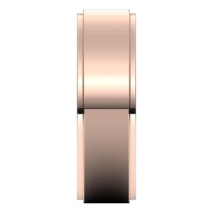 14K Rose 6 mm Flat Edge Band Size 11.5 - BN & CO JEWELRY