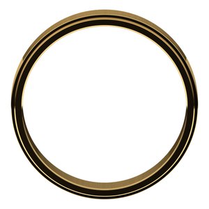 14K Yellow 5 mm Flat Edge Band Size 10 - BN & CO JEWELRY