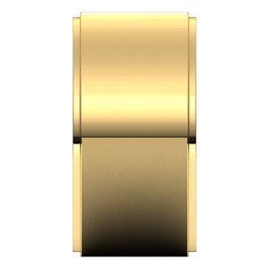 14K Yellow 10 mm Flat Edge Band Size 12 - BN & CO JEWELRY