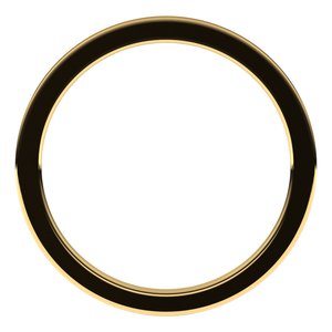 14K Yellow 1 mm Flat Comfort Fit Band Size 7 - BN & CO JEWELRY