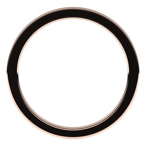 14K Rose 1 mm Flat Comfort Fit Band Size 7 - BN & CO JEWELRY