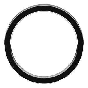 Sterling Silver 2.5 mm Flat Comfort Fit Band Size 12 - BN & CO JEWELRY