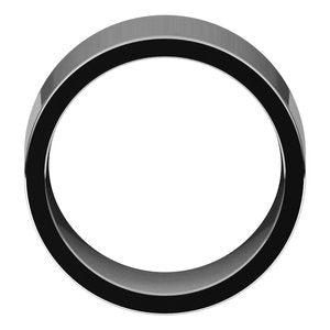 14K White 12 mm Flat Comfort Fit Band Size 8.5 - BN & CO JEWELRY