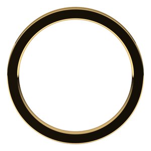 18K Yellow 2 mm Flat Comfort Fit Band Size 6 - BN & CO JEWELRY