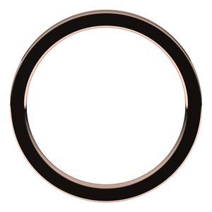 14K Rose 2 mm Flat Comfort Fit Band Size 3.5 - BN & CO JEWELRY