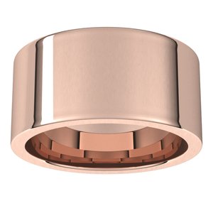14K Rose 10 mm Flat Comfort Fit Band Size 10 - BN & CO JEWELRY