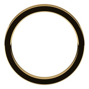 10K Yellow 3 mm Flat Comfort Fit Band Size 8 - BN & CO JEWELRY