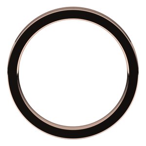 10K Rose 3 mm Flat Comfort Fit Band - BN & CO JEWELRY