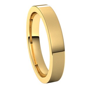14K Yellow 3.5 mm Flat Comfort Fit Band Size 7 - BN & CO JEWELRY