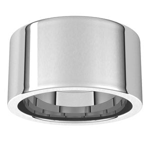 Sterling Silver 11 mm Flat Comfort Fit Band Size 10.5 - BN & CO JEWELRY