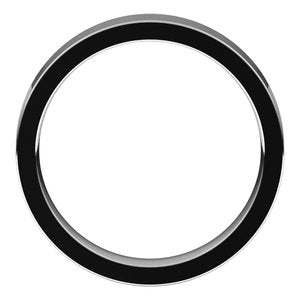 14K White 4 mm Flat Comfort Fit Band Size 8.5 - BN & CO JEWELRY