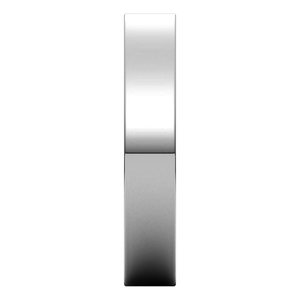 14K White 4 mm Flat Comfort Fit Band Size 8.5 - BN & CO JEWELRY